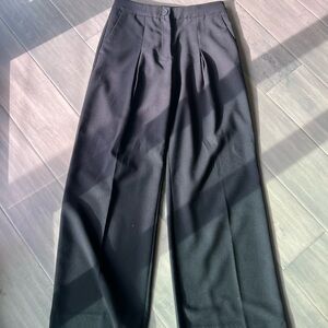 All Saints Black Wide-Leg Pants